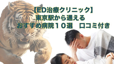 東京駅周辺の【ED治療】におすすめの病院とオンライン診療をご紹介しています。